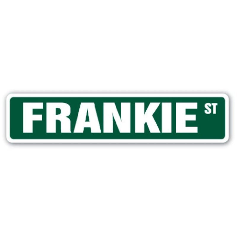Frankie Street Sign Childrens Name Room Sign | Indoor/Outdoor |  18" Wide Plas