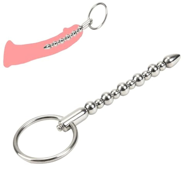 Beads Stainless Steel Urethral Plug Urethral Stimulator Urethral Plug Massager Expansion Stick Urethral Insertion Stick Phallus Expansion Penis Delay Trainer For Men.