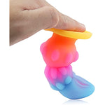 Butt Plug Sex Toys Glow-In-The-Dark Monster Dildo With Suction Cup Silicone Anal Beads For Female Male Prostate Massage Masturbation G-Spot Anal Dildo (Xxl)