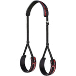 Sex Rope Adjustable Pu Leather Leg Straps Ankle Cuffs Adults Wrist Leg Spreader Bdsm Restraints Gear & Accessories Set Sex Toys Play For Couples (Red)