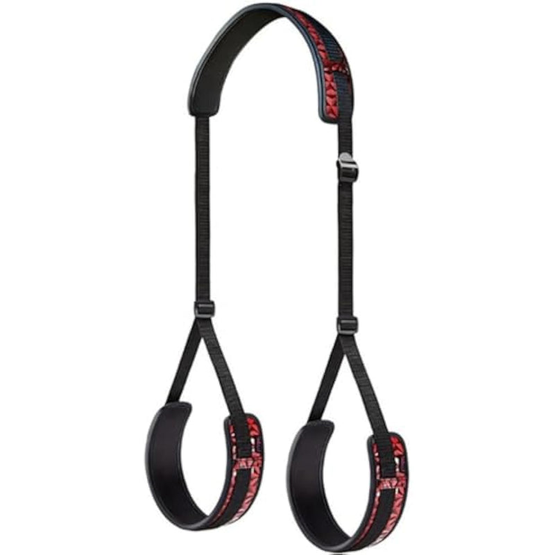Sex Rope Adjustable Pu Leather Leg Straps Ankle Cuffs Adults Wrist Leg Spreader Bdsm Restraints Gear & Accessories Set Sex Toys Play For Couples (Red)