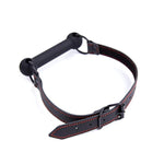 Leather Bondage Toys Faux Leather Open Mouth Gag With Silicone Bar, Bondage Restraints Bite Gag Adult Sex Toys (Color-1)