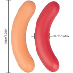 G-Spot Fantasy Dildo Lovely Hot Dog Shaped Butt Plug,Fetish Anal Plug Prostate Massager Anal Dilator Masturbation Fun Sex Toy For Men Women Or Couples (Red)