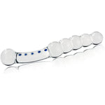 Crystal Glass Anal Plug Masturbator Adult Sex Toy, Pleasure Wand Dildo Penis Beads Double Head Design Butt Plug Prostate Massage G-Spot Sex Toy For Men And Women