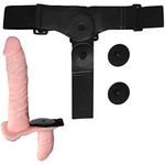 Strap-On Double Sided Vibrating Dildo Wearable Vibration Harness Dildos Remote Control Adult Sex Toys Purple