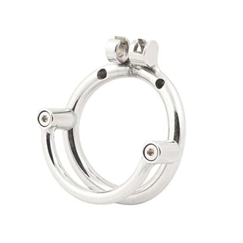 Male Chastity Cage Base Ring Prevent Escape Design Stainless Steel Chastity Device Closed Ring H1250 (1.97 Inch / 50Mm)