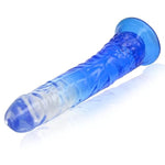Realistic Jelly Dildo for Hands-Free Play with Strong Suction Cup and Flexible Lifelike Design