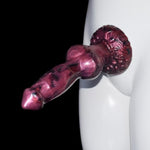 Knotted Dog Dildo With Suction Cup, 9.6Inch Long Thick Silicone Anal Dildos Plug Suction Cup Adult Sex Toys For Advancers Women Lesbian And Men(Exotic)