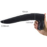 Animal Dildo, 10 Inch Realistic Deer Penis Ultra Long Elk Cock, Anal Plugs For Men Women (Black)