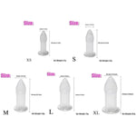 Anal Plug Trainer Sets 5Pcs Silicone Anal Dilator Butt Plug, Hollow Anal Expander Dildo Kit Adult Sex Toys For Men Women (Clear)