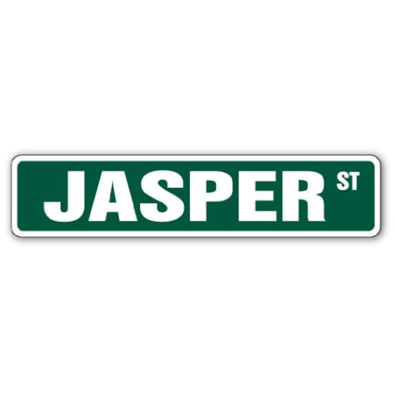 Jasper Street Sign Childrens Name Room Sign | Indoor/Outdoor |  18" Wide Plast