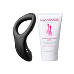 Diamo Vibrating Penis Ring,Cock Ring For Men + Personal Lubricant Privacy Water-Based Lube Non-Sticky Lubrication For Men, Women And Couples