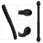 Butt Plug Double Ended, Silicone Anal Dildo Anal Beads, Double Dildo Butt Plug G-spot Prostate Massager Sex Toy for Men Women Couples