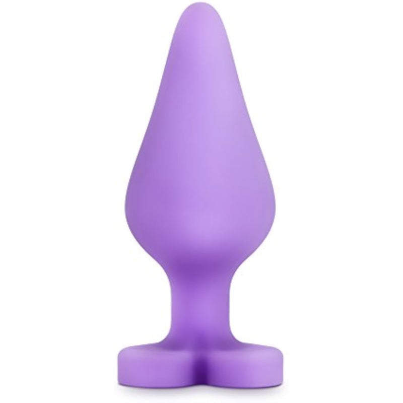 Eden Adult Sex Toy - Heart Shape Base Silicone Anal Plug - 3.5 Inch - Soft, Safe Butt Plug For Beginners - Smooth & Firm Tapered Tip For Prostate Play & Anal Training - Men, Women & Unisex - Pink