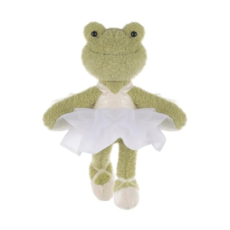 Ballet Frog Stuffed Animals For Kids, Soft Cute Plush Toys For Baby Girl And Boy, Fluffy Ballet Frog