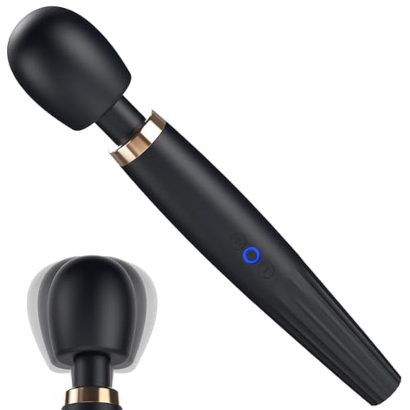 Wand Vibrator - Adult Toy With 5 Vibrations And 3 Speeds, Powerful Magic Wand G-Spot Vibrators For Clitoral Stimulation Sex Toys, Quiet Cordless Handheld Sex Massager For Women & Couple