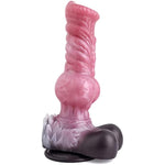 Animal Penis 8.3 Inch Realistic Wolf Dildo Large Size Anal Plug Adult Sex Toys (Pink + Gray)
