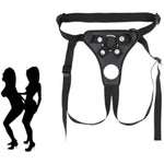 Strap On Dildo Harness Adult Sex Toys For Women Men Pegging Dildo, Lesbian Strap On Sex Toys For Women, Adjustable Waist Strapon Harness For Lgbt Lesbian Gay Couple Vaginal Anal Play, Black