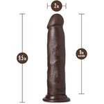 Au Naturel Jackson - Realistic 9 Inch Long Sensa Feel Dual Density Dildo - 2Thick - Flexishaft Bendable Body - Strap On Compatible Suction Cup For Hands Free Play Sex Toy