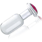 3Pcs Set Glass Anal Butt Plug With Crystal Diamond Transparent Crystal Anal Trainer Sex Toys Large Medium Small Butt Plug Anal Toys For Women Men Couples Anal Expander Training Sex Toy