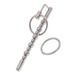 Urethral Plug With Penis Ring,Stainless Steel Electroshock Sounding Rods Urethra Dilators Male Sex Play Toys (Electroshock)