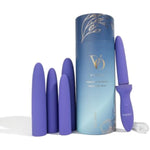 Silicone Dilators Set | Pelvic Floor Muscle Trainer Kit | Vibrating Kegel Exerciser For Incontinence & Discomfort Relief | Ideal For Women & Men | Progressive Comfort | 5-Piece Complete Set