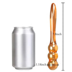 Glass Anal Bead Butt Plug, Crystal Glass Butt Plug Pleasure Wand, Double Ended Glass Dildo Stimulator Fetish Sex Slave Prostate Massager Masturbation Sex Toy For Women Men And Couple