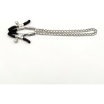 Metal Chain Nipple Clamps With Nipple Sucker 2Pcs Breast Sucking Set Non-Piercing Adjustable Clip Sucker Cup For Women