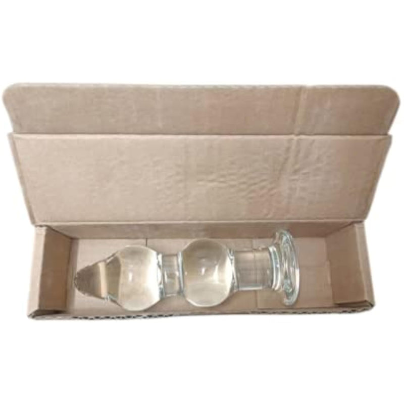 Glass Butt Plug, Anal Plug Large Crystal Clean Big Anal Plug, Anal Dildo Balls Anal Sex Toys For Woman 140X48Mm