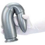 13.86" Silicone Anal Dildo Butt Plug With Strong Suction Cup For Hands-Free Play, Prostate Massager Fantasy Sex Toy For Men, Women, Couples (Gray)