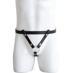 Metal Chastity Cage With Leather Bondage Straps, Hollow Penis Cage Sex Toys With Invisible Lock, Chastity Device & Cock Ring For Men Sm Slave Bondage (50Mm)