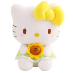 13? Kitty Plush Toy – Kawaii Cat Stuffed Animal With Yellow Bow & Sunflower, Soft Plush Doll Gift For Kids, Teens & Collectors