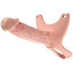 Penis Sleeve Extender Enlarger - With Adjustable Elastic Waistband And Silicone Hollow Dildo, Hollow Strap-On System Dildo Extender Male Sex Toys For Adult Male Couples