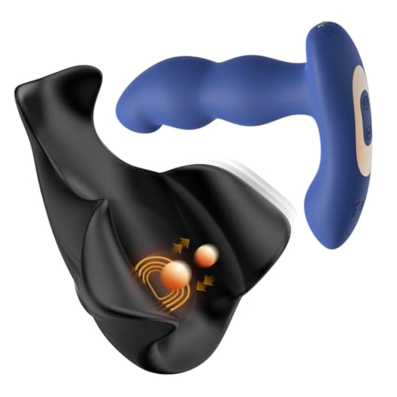 360° Rotating Prostate Anal Sex Toy For Male Masturbator & Female Clitoral Dildo Massage And Male Penis Vibrator Sex Toy For Men Masturbator,Male Masturbation Lasting Pleasure Endurance Sex Toy