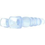 Doc Johnson Crystal Jellies - Anal Delight Trainer Kit - Small-Large - Suction Cup Base - Clear