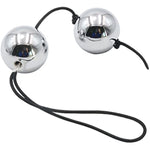 Metal Solid Pull Beads Clitoral Anal Plug Anal Expander With Chain Smart Balls Pull Beads For Male And Female Bdsm (30Mm-2 Balls), Sliver