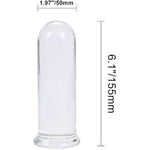 Large Long Glass Butt Plug Big Crystal Anal Plug Anal Masturbation Butt Expander Anal Sex Toy (Large)
