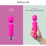 Vibrator Wand Sex Toys [Clit Stimulator Vibrators] - Hot Pink And Bullet Hum Massager - [Mini Vibrator Sex Toy] | Sex Toys For All | Clitoris Vibrator | Personal Massager | G Spot Vibrator | F