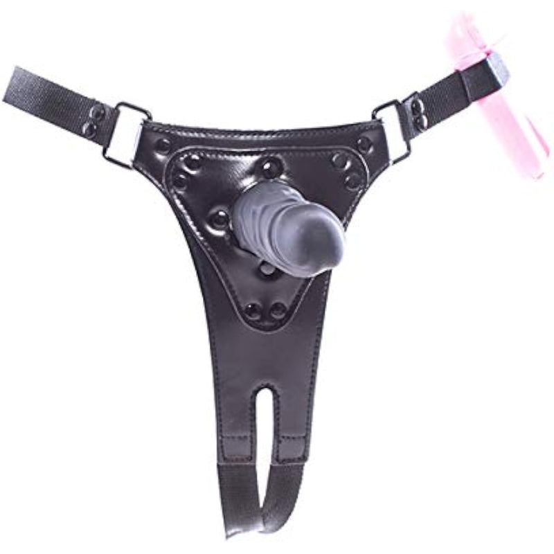 Strap-On Harness Wearable Silicone Dildo Women'S Sexy Restraint Thong With Realistic Dildo Fake Penis For Masturbation,Couples & Lesbian Sex Fun (Penis:Length:5.11 Inch;Diameter:1.41 Inch, Black2)