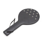 Sex Paddle Studded Spanking For Adult Bdsm Black Pu Leather Whip Flogger Mit Schlüsselband For Flirt Play Fetish Cosplay