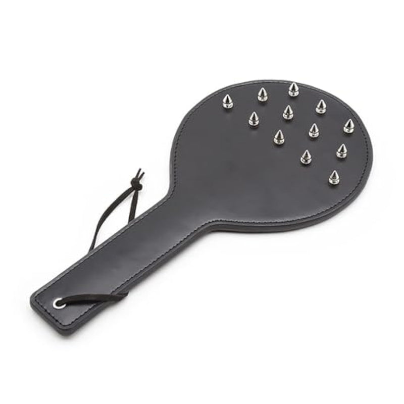 Sex Paddle Studded Spanking For Adult Bdsm Black Pu Leather Whip Flogger Mit Schlüsselband For Flirt Play Fetish Cosplay