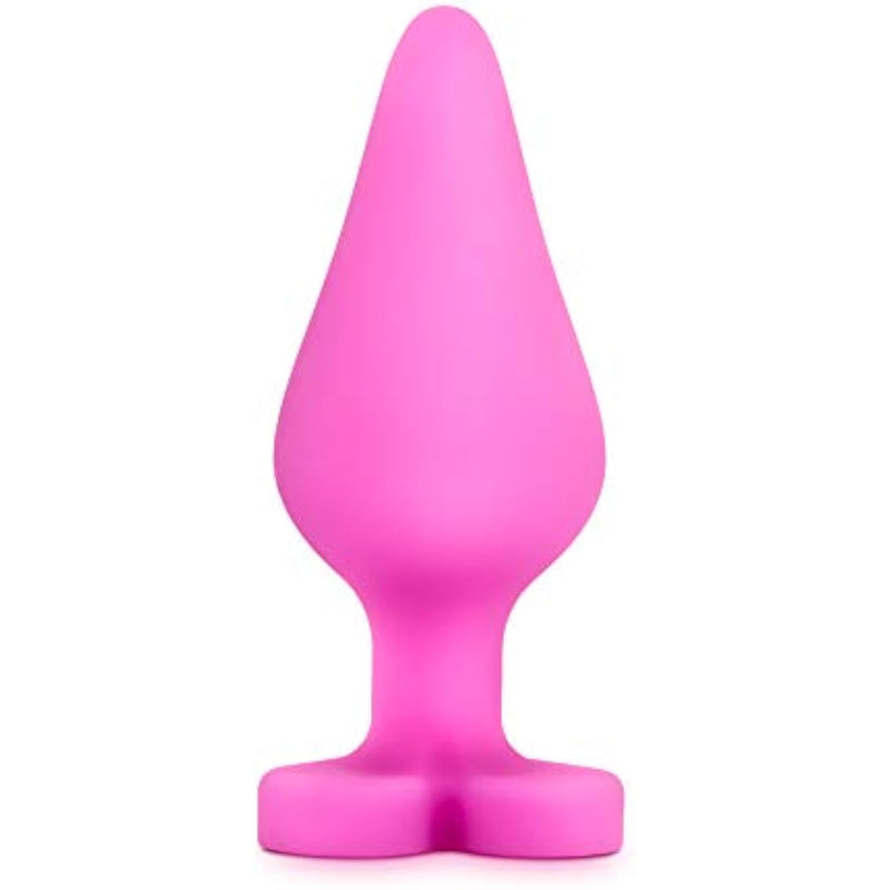 Eden Heart Shape Base Silicone Anal Butt Plug Sex Toy For Men & Women - Pink | Soft, Safe & Perfect For Beginners | Ideal For Prostate Play & Anal Training | Fun Adult Toy For Couples & Solo Play