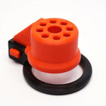 German Modern Design Chastity Devices Belt Men Cock Cages 3 In 1: Revolver-R8, Revolver-R30 & Revolver-R40, 5 Rings By , 5 Rings, Black-Red