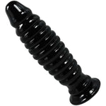 Large Butt Plug Dilator Anal Beads 8.07" Anal Plug Anal Sex Toys With Suction Cup Men Women Couple Anal Dildo Anal Toy Soft Flexible Anal Trainer Anal Butt Plug Big Buttplug (Black)