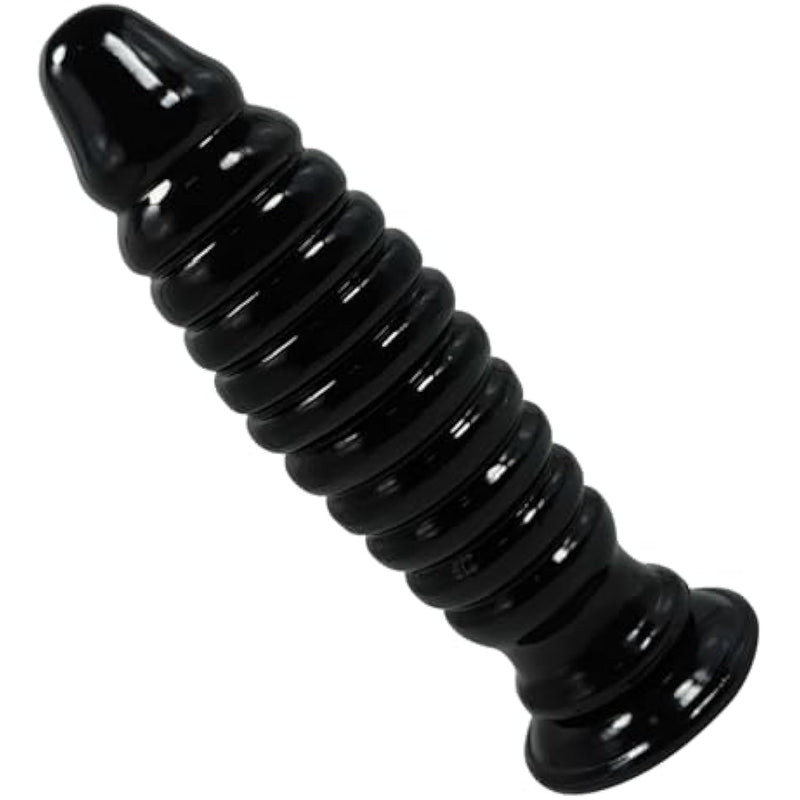 Large Butt Plug Dilator Anal Beads 8.07" Anal Plug Anal Sex Toys With Suction Cup Men Women Couple Anal Dildo Anal Toy Soft Flexible Anal Trainer Anal Butt Plug Big Buttplug (Black)