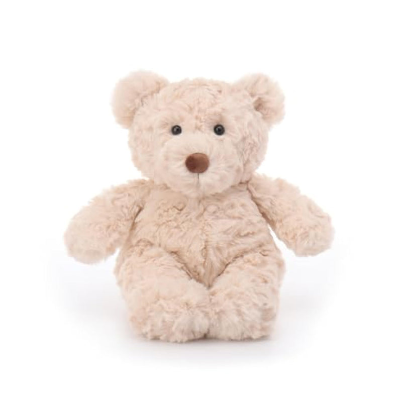 Cream Coffee Bear Stuffed Animals For Kids, Soft Cute Plush Toys For Baby Girl And Boy, 8.7 Inches