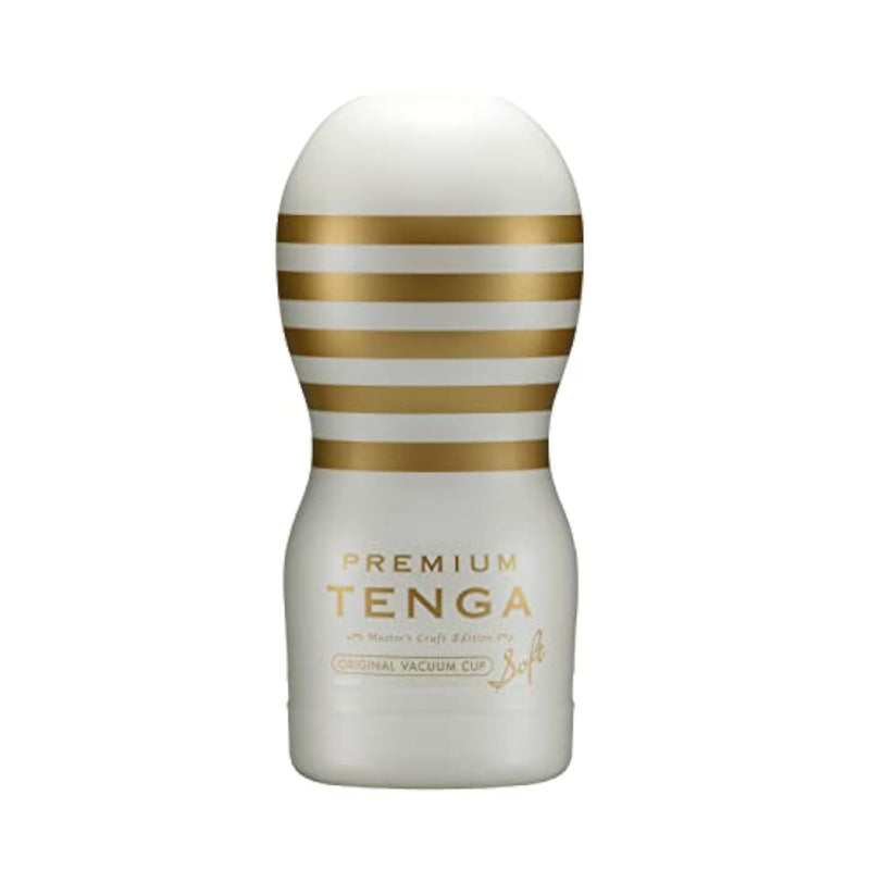 TENGA Male Masturbator Vacuum Cup Pleasure Device, Premium Original Vacuum Cup, Gentle White