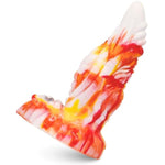 8 Inch Dragon Dildo | Fantasy Dildos, Fire, Textured Dildo, Wild Exotic Sex Toy, Creature, Demon, Devil, Female Sex Toy, Anal Wide Butt Plug, Huge Dildo, Giant Exotic, Cute Kawaii Fetish, Suction Cup