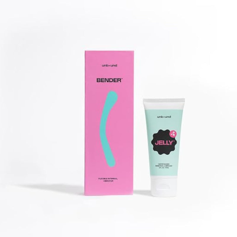 All In One Combo Kit: Bender Handheld Massager + Jelly Personal Lubricant, All You Need For Relaxation, Mint