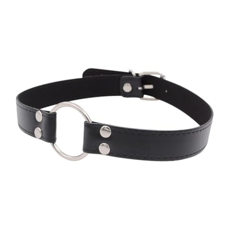 Open Mouth Gag Bdsm Gag Oral Sex Toys, Adjustable Pu Leather Strap Metal Sex O Ring Gag Open Mouth Muzzles Restraints For Men & Women Bedroom Sex Play